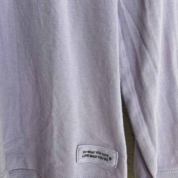 Life is Good Womens Long Sleeve Tee XL Purple Scoop Neck Ski Graphic - Picture 3 of 6